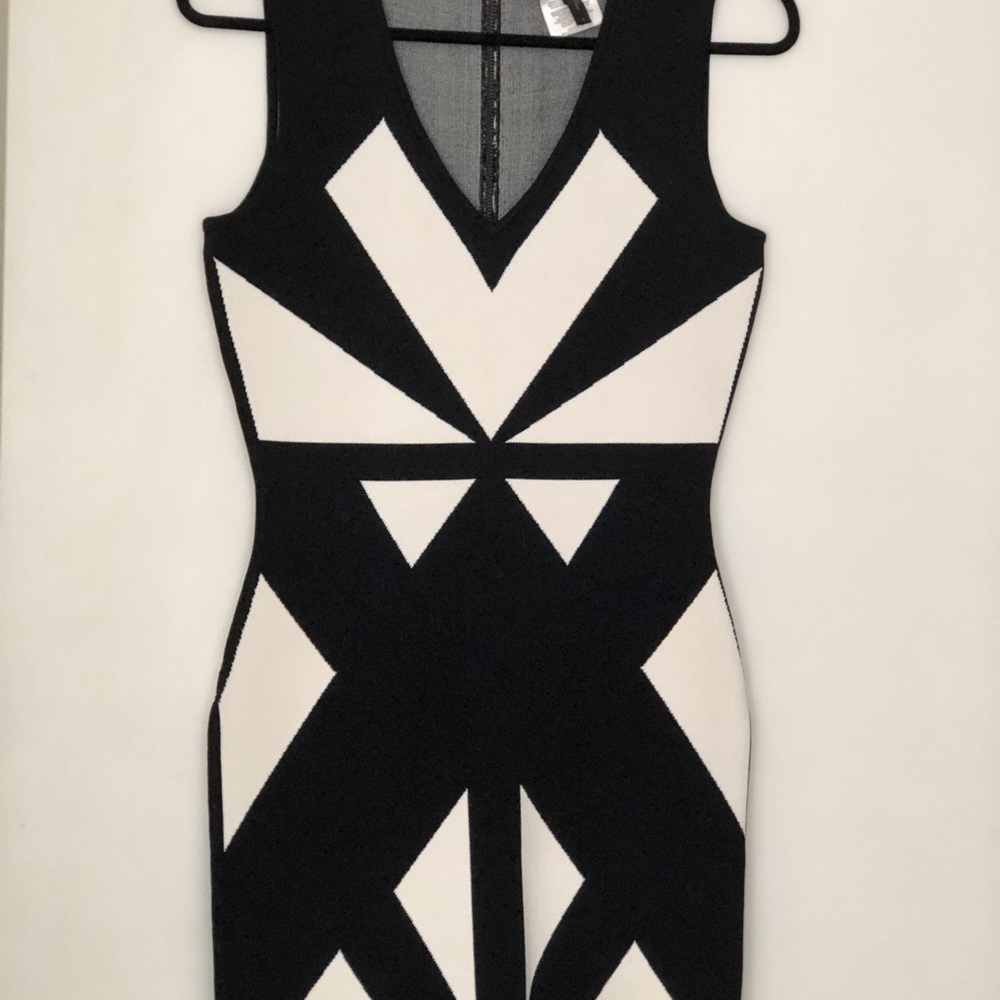 BCBG Black & White Dress - Picture 1 of 4